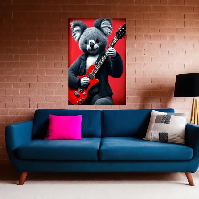 Koala tocando la guitarra | Arte IA (Subido por el creador)