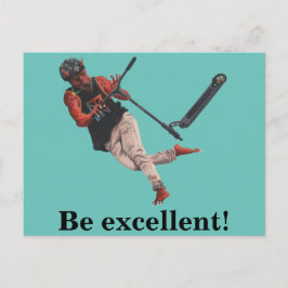 Kobold Kick Scooter Trata a una postal de arte fan