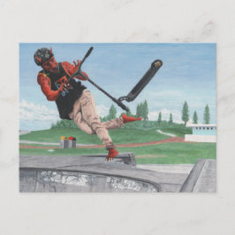 Kobold Kick Scooter Trata a una postal de arte fan