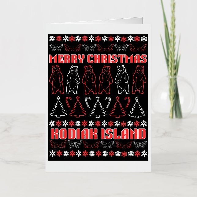 Kodiak Island: Navidades feos, tarjeta de saludo p (Anverso)