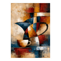 Kōhī Coffee Forms Arte Geométrico Japonés de Café