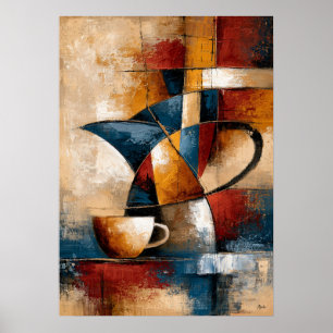 Kōhī Coffee Forms Arte Geométrico Japonés de Café