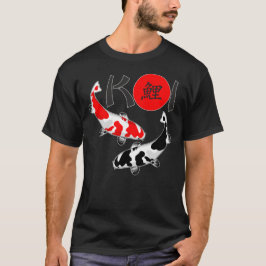 KOI - Camiseta roja blanca del negro 2 de