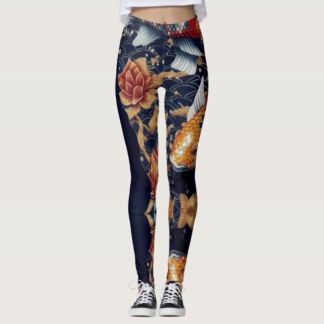 Koi Naranja Leggings (Anverso)