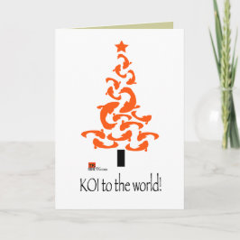 KOI (pescados) a la tarjeta gráfica 3 del navidad