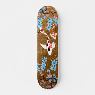 Koi Pond - madera - Skateboard de diseño japonés