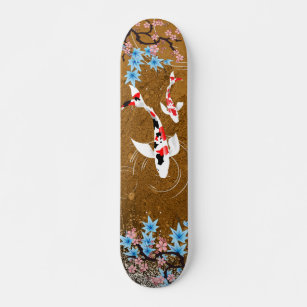 Koi Pond - madera - Skateboard de diseño japonés
