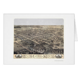 Kokomo, EN el mapa panorámico - 1868
