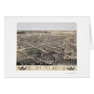 Kokomo, EN el mapa panorámico - 1868