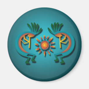 Kokopelli con imán solar