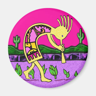 Kokopelli, jugador de flauta del imán del desiert