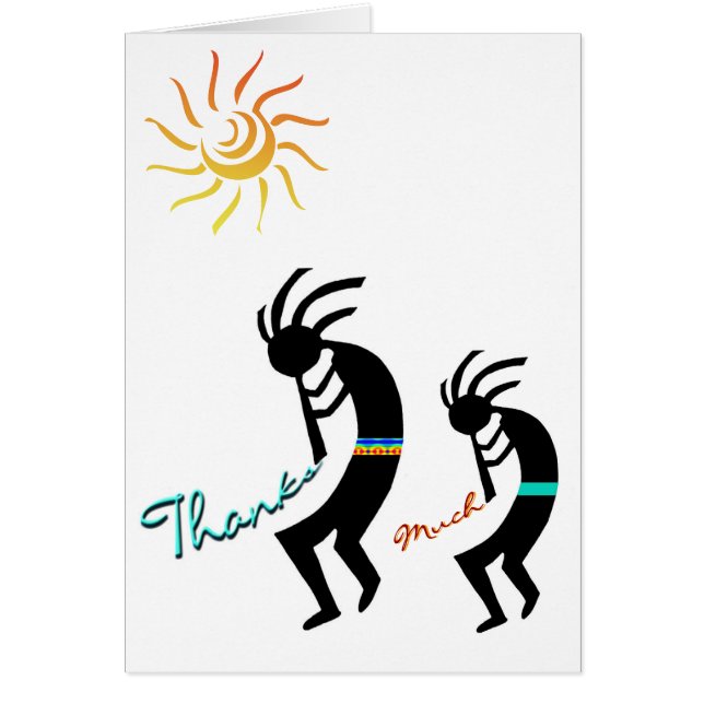 Kokopelli, Jugadores Nativos Americanos De Flauta (Frente)