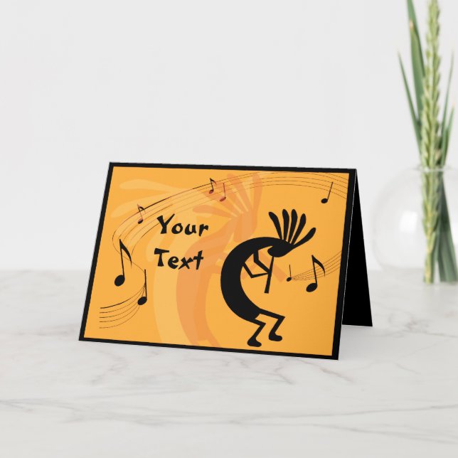 Kokopelli le quita la tarjeta de saludo a la músic (Anverso)