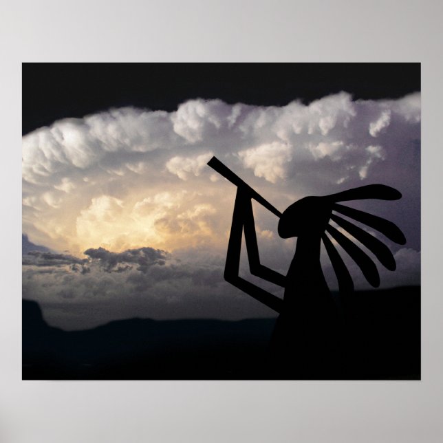 Kokopelli trae impresión de lluvia (Frente)