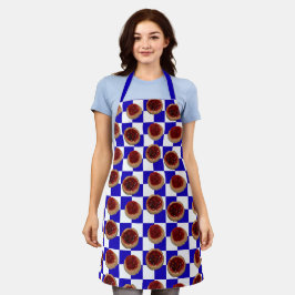 Kolaches de cereza en delantal de cuadros