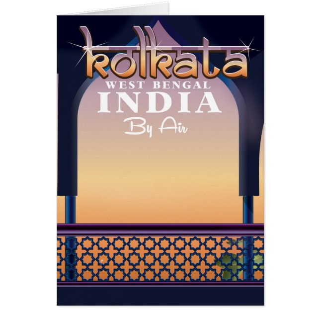 Kolkata - poster de vacaciones de Bengala Occident (Frente)