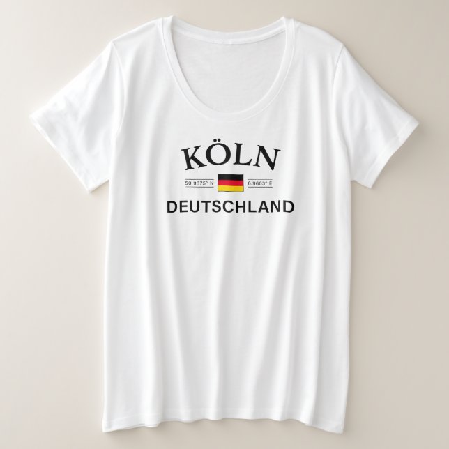 Koln (Colonia) Coordenadas Deutschland Alemán (Anverso del diseño)