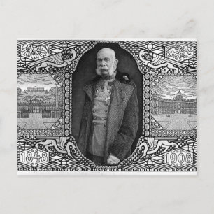 Koloman Moser - Postal con el emperador Franz Jose