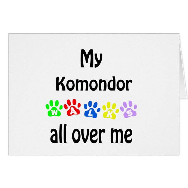 Komondor Walks Design (Anverso (Horizontal))