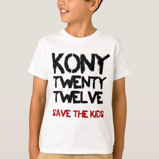 Kony 2012 - "ahorre camisa de los niños   " (Anverso)