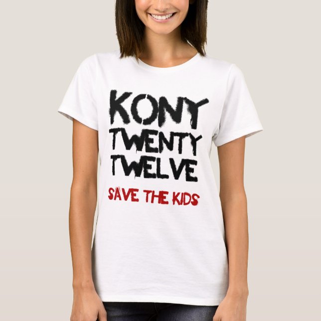 Kony 2012 - "ahorre camisa de los niños   " (Anverso)