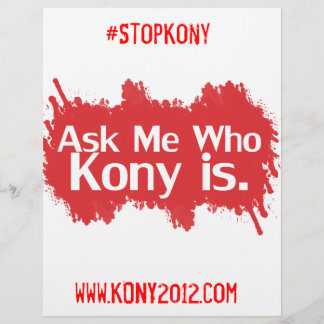 Kony 2012 Volantes a todo color