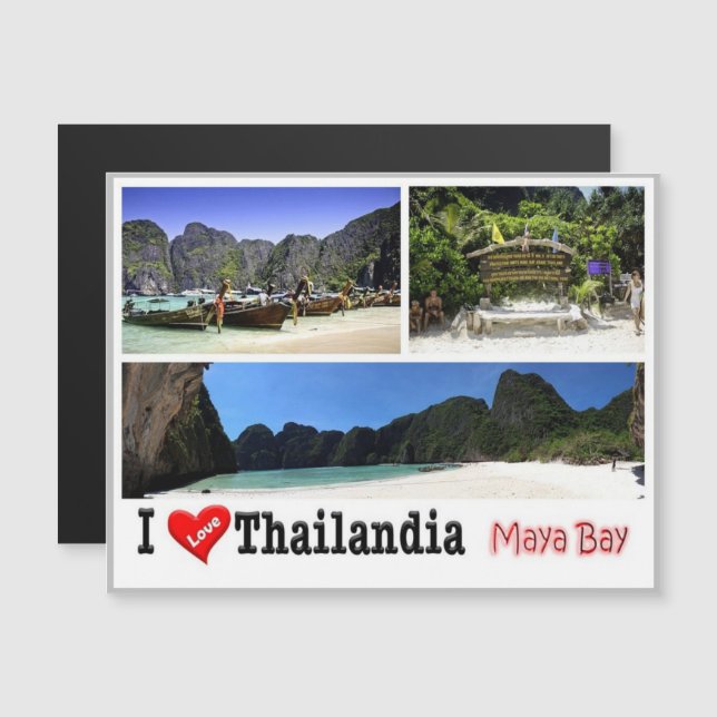 Krabi - Bahía Maya - Tailandia - Me encanta - (Anverso/Reverso)