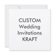 KRAFT 100 lb 5,25" Invitaciones de matrimonio cuad