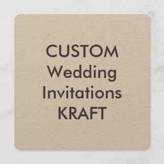 KRAFT 100lb 5,25" invitaciones cuadradas de la