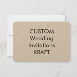 KRAFT 100lb 5" x 3.5" Invitaciones a matrimonio