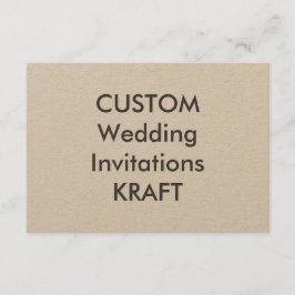 KRAFT 100lb 5" x 3.5" Invitaciones a matrimonio