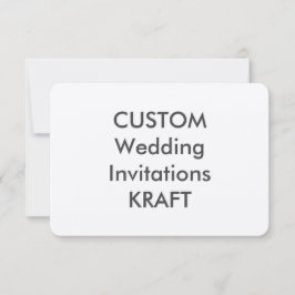 KRAFT 100lb 5" x 3,5" invitaciones de la boda