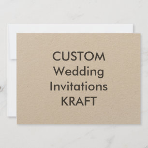 KRAFT 7,5" x 5,5" Invitaciones a matrimonio