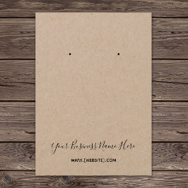 Kraft Elegant Script Personalizado Tarjeta de cone