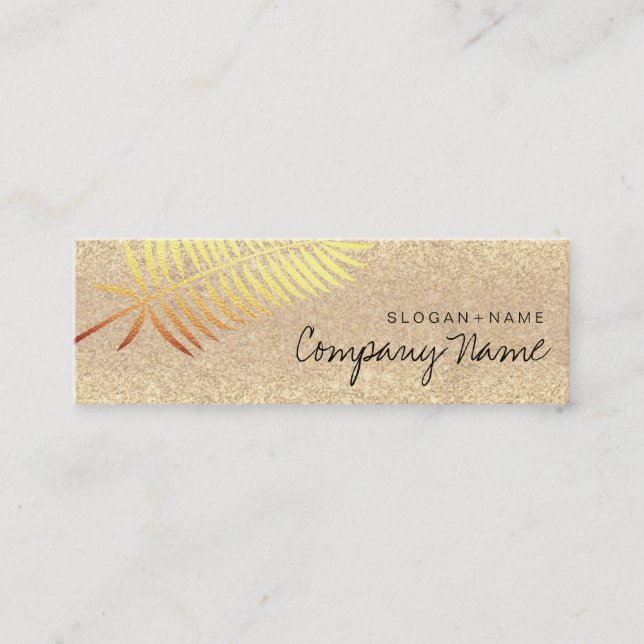 Kraft imprimió tarjeta de visita del purpurina de (Anverso)