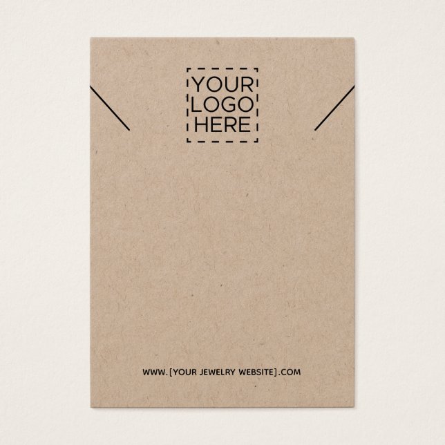 Kraft Necklace Añade tu tarjeta de visualización d (Frente)