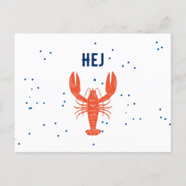 Kräftskiva Hej Hola Tarjeta de felicitación sueca