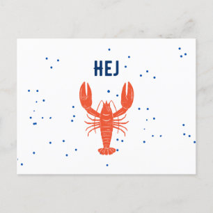 Kräftskiva Hej Hola Tarjeta de felicitación sueca