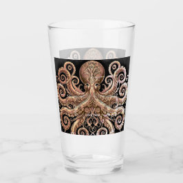Kraken Steampunk Octopus Ornate Gold y Black