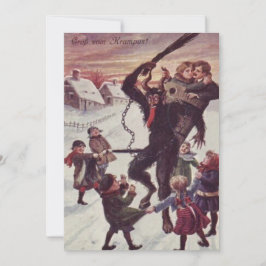 Krampus Castigando a los Niños Nieve