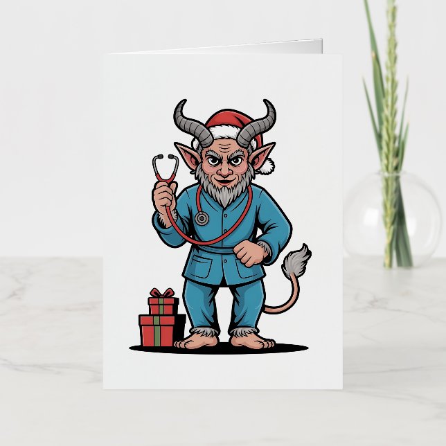 Krampus Enfermera Navidad Malvada Xmas  (Anverso)