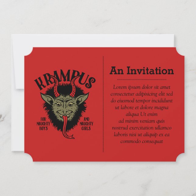 Krampus Enfrenta Una Incursiva Invitación (Anverso)