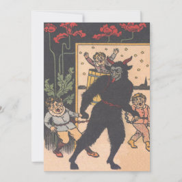 Krampus llevándose a los niños malos