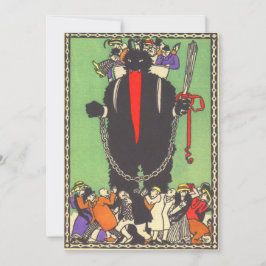 Krampus recogiendo a la gente mala
