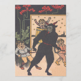 Krampus sacando a los niños malos
