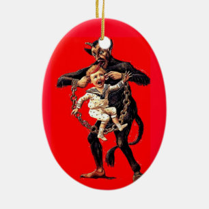 Krampus viene para el mún ornamento del navidad d