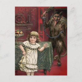 Krampus vintage y postal infantil