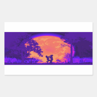 Krav Maga Defensa de la rodilla Pegatina de la lun