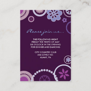 KRAZY POLKA DOT Bat Mitzvah TARJETA DE RECEPCIÓN P