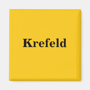 Krefeld imán escudo oro Gleb